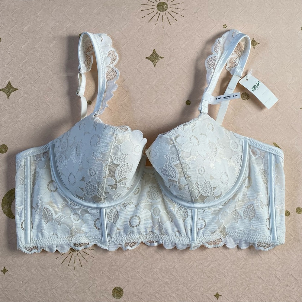 Aerie Show Off Real Lace Balconette Bra